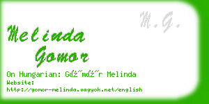 melinda gomor business card